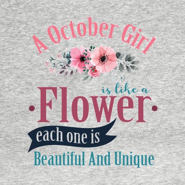 A October Girl Like A Flowers by Diannas